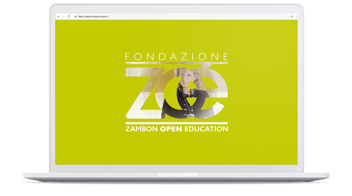 The Fondazione ZOE animated intro WEB DESIGN AND DEVELOPMENT