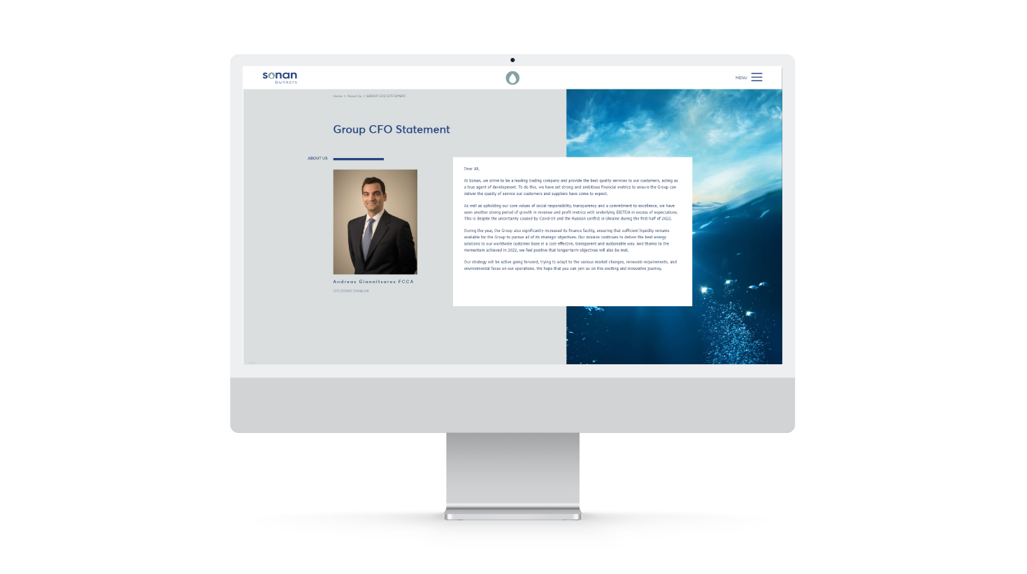 Group CFO Statement WEB DEVELOPMENT AND DESIGN